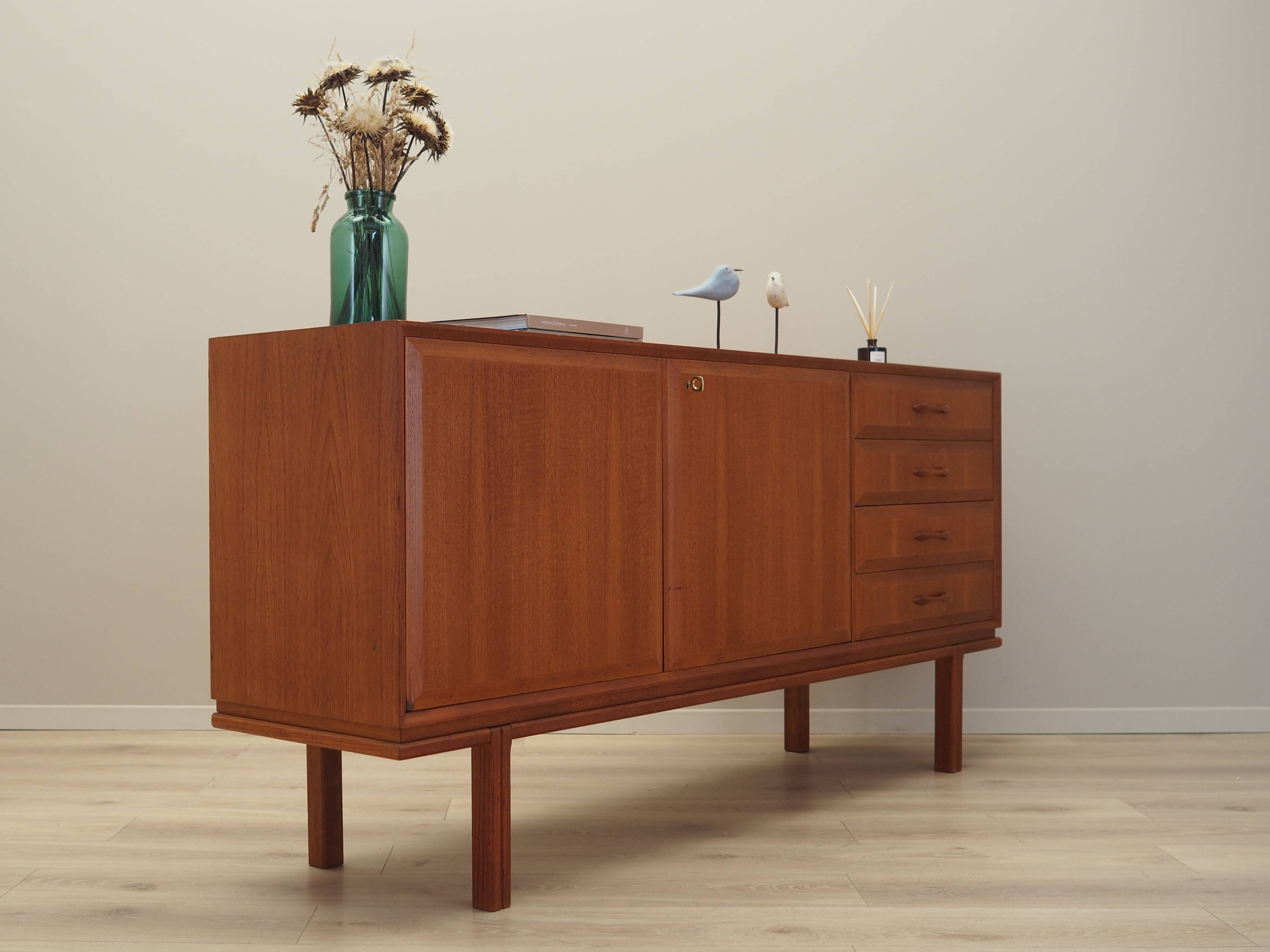 Teak sideboard, Swedish design, 1960s, manufacture: Örnen Möbelfabrik