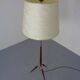 Tripod Teak & Copper Floor Lamp from Fog & Mørup, 1960s