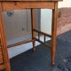 Oak curtain desk from the 1950s