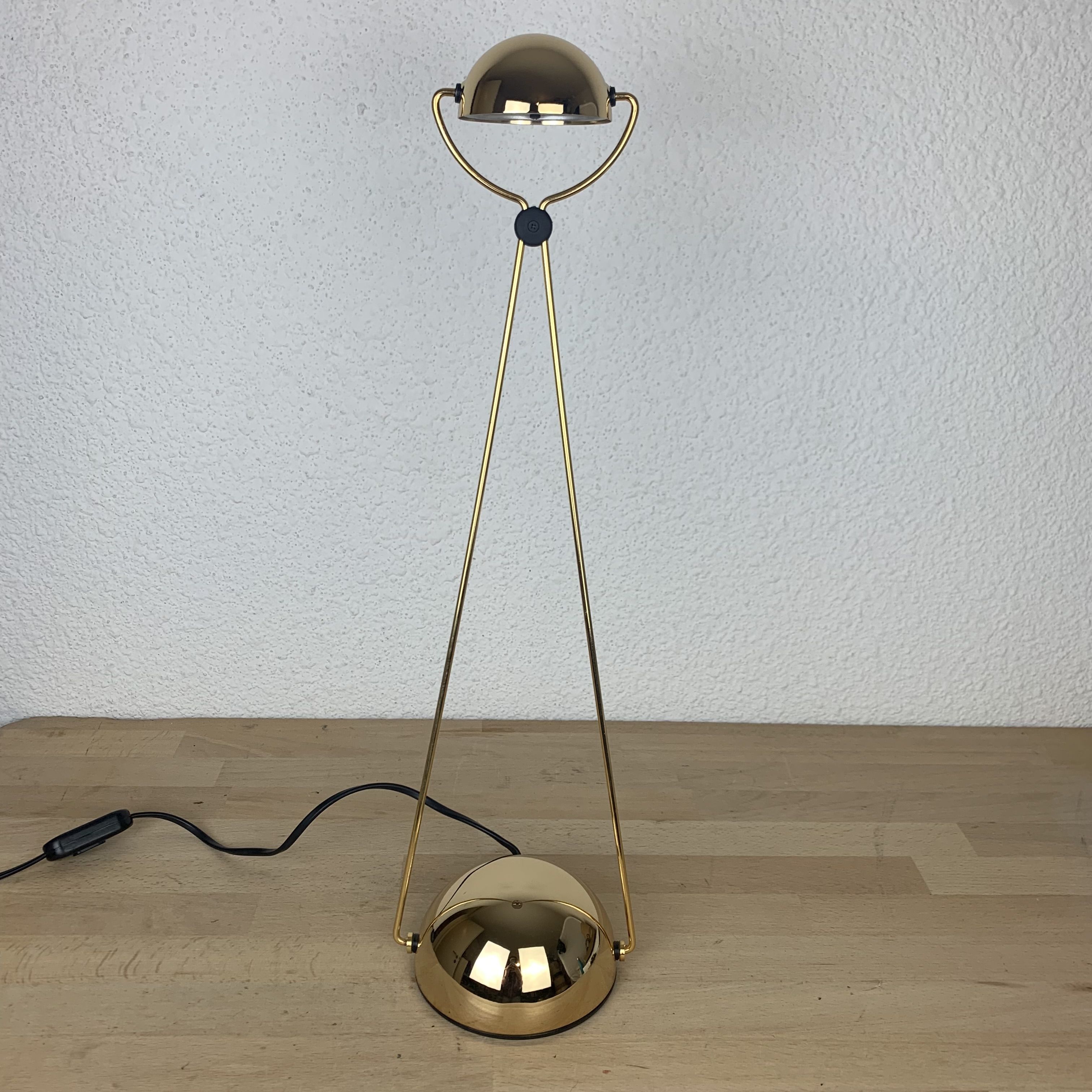 Meridiana lamp by Paolo Piva for Stefano Cevoli, gilded