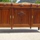 Art Deco sideboard in walnut with a marble top