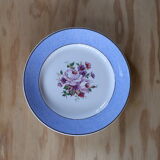 6 plates Badonviller blue ledge and floral pattern