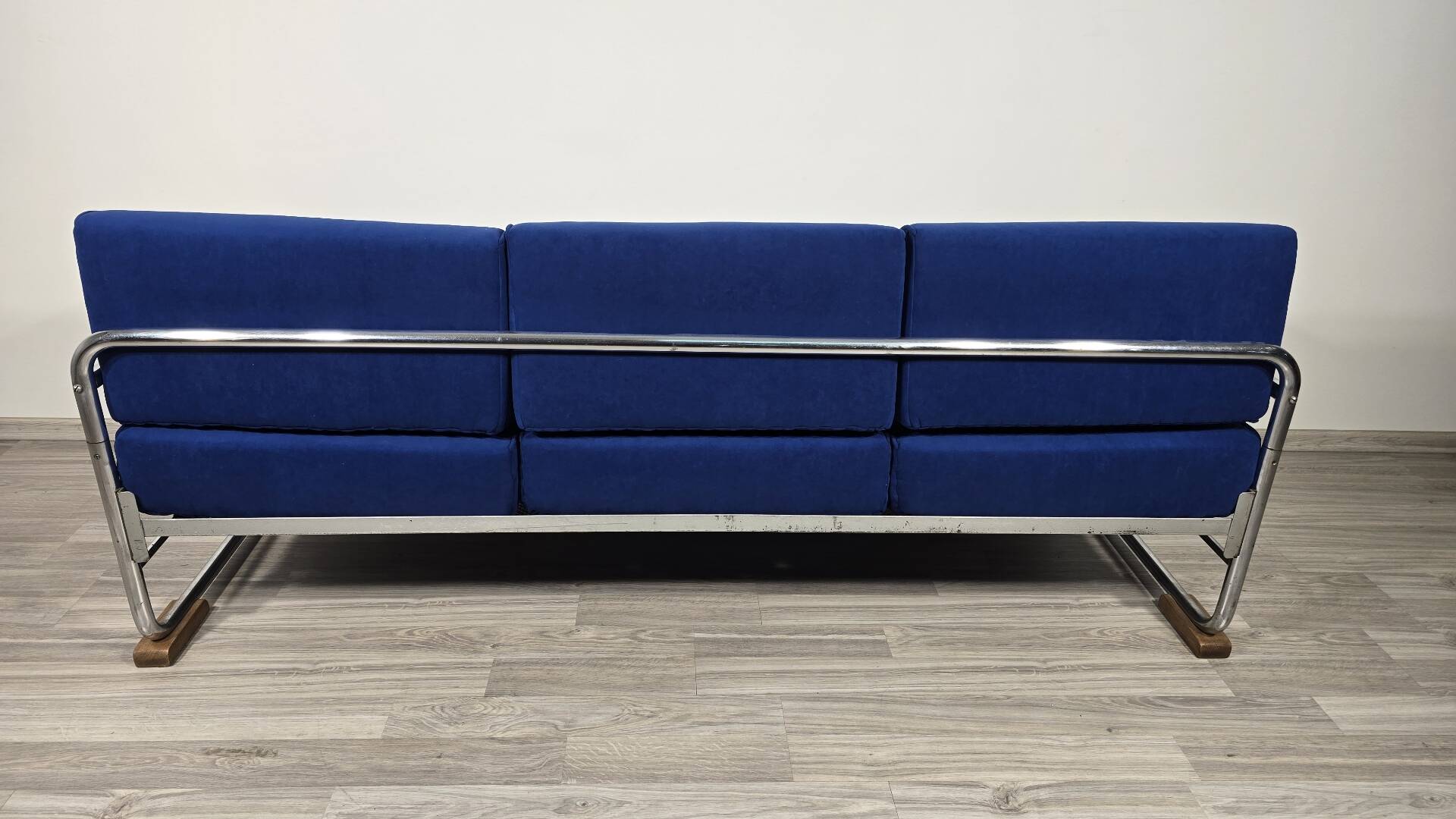 Bauhaus Chrome Sofa by Robert Slezak for Slezak Factories, 1930s