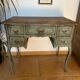 Antique patinated desk, Toscana finish, unique piece.