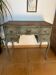 Bureau ancien patiné, finition Toscana, pièce unique