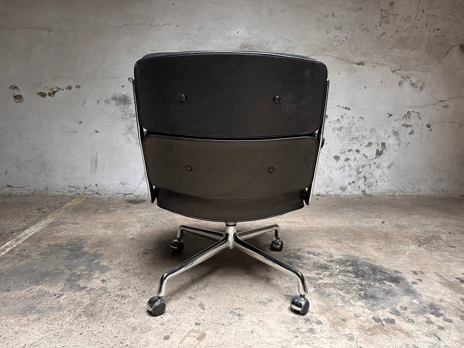Vintage bureaustoel Herman Miller lobby chair