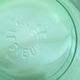 Set of 8 Lesieur green tumbler glasses vintage tableware ACC-7240