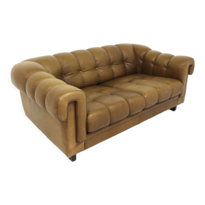Canapé vintage en cuir, Suède,
