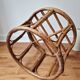 Petit tabouret/porte-plante en rotin '1970 - Vintage