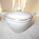 White and silver coffee service or Bavaria Waldsassen.