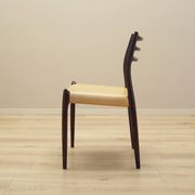 Set of six mahogany chairs, Danish design, 1960s, designer: Niels Otto Møll