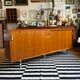 Teak veneer sideboard 80's