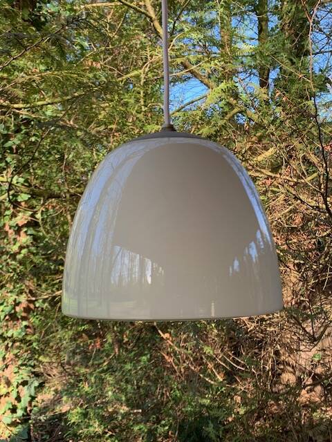 Opaline pendant light Denmark 70s