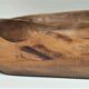 Sculptural cut solid walnut vintage monoxyl