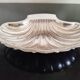 Butter dish, small bowl or shell-shaped trinket dish in silver-plated metal.