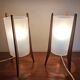 Paire de lampes fusées tripodes Pokrok Zilina, années 1970