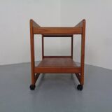 Large teak bar cart from Tarm Stole Møbelfabrik, Denmark, 1960s.