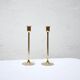 Pair of vintage brass candle holders