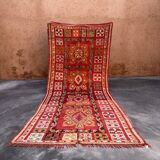 Moroccan Arabia rug red - 186 x 434 cm