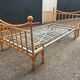 Vintage rattan bed