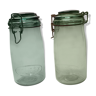 Lot of 2 old Solidex jars 1 l