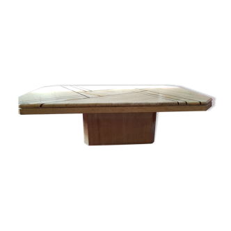 Table basse travertin