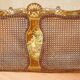 Three-piece bergère set in walnut, Chinoiserie style, from the 1920s, in need of restoration.
