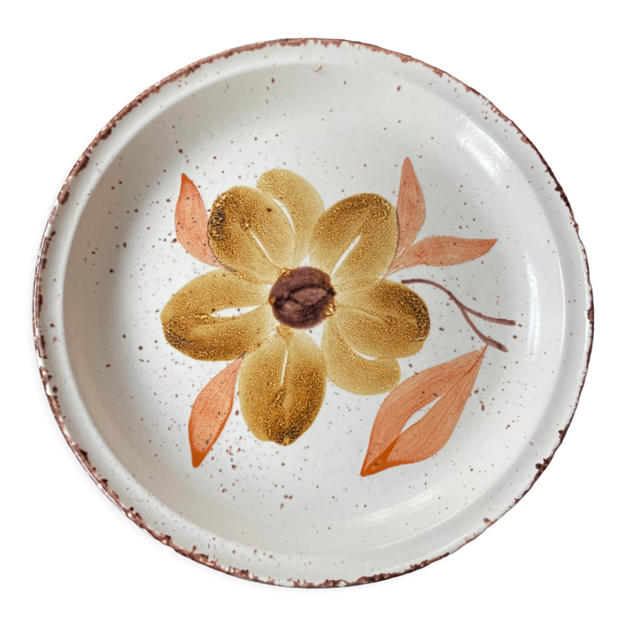 Vintage Gien earthenware dish 1970