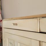 Antique Parisian sideboard in patinated wood