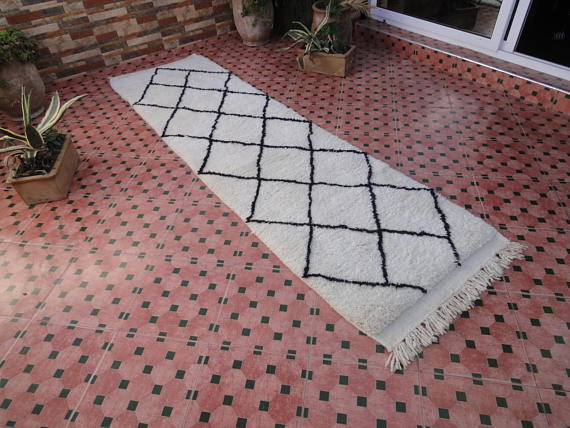 Beni Ouarain carpet 289x81 cm