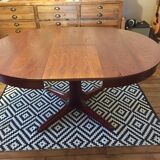 Scandinavian design extendable round table