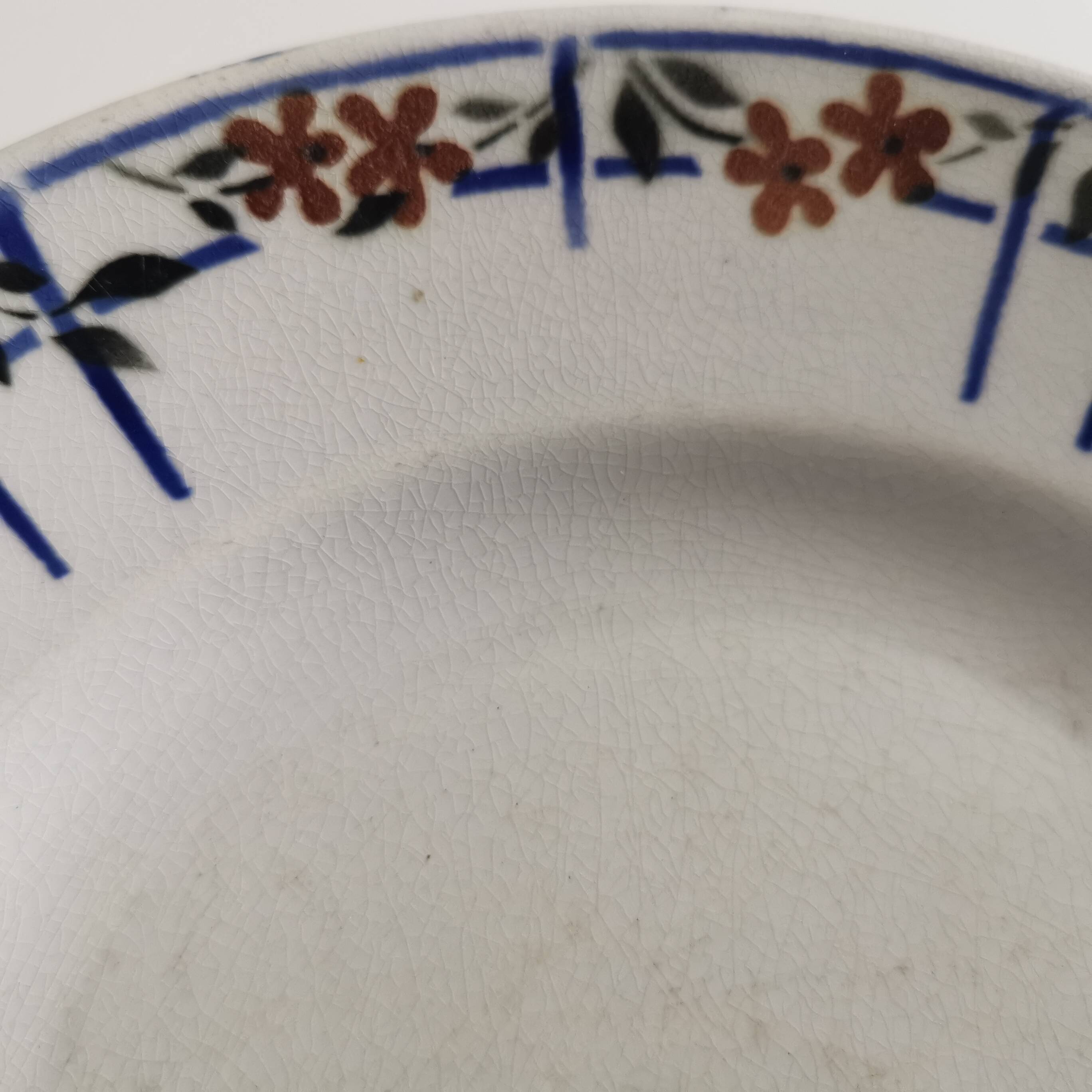 Earthenware soup plates, Moulin des Loups Orchies