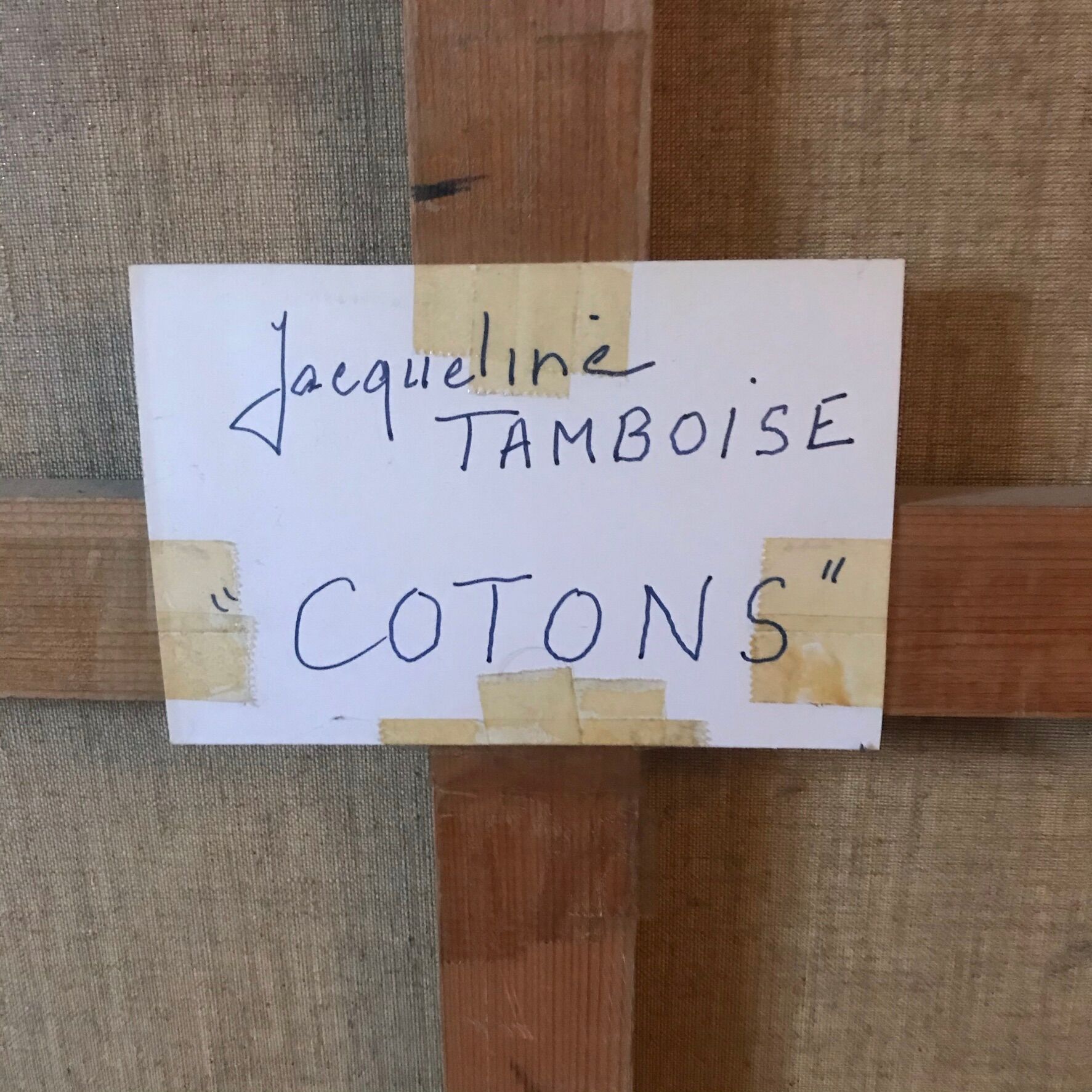 Painting / painting on canvas COTTON