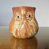 “hibou” stoneware pot cover from the 50s and 60s