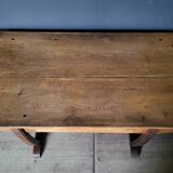 Authentic old solid oak desk in very good condition