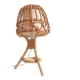 Midcentury Bamboo and Rattan Table Lamp, Attributed to Louis Sognot