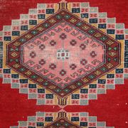 Tapis vintage fait main Bukhara ouzbek 128cm x 199cm (1960s)