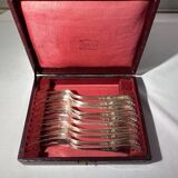 10 snail forks, rocaille model, Ercuis brand