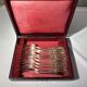 10 snail forks, rocaille model, Ercuis brand