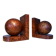 Art Deco pair of bookends in thuya burl.