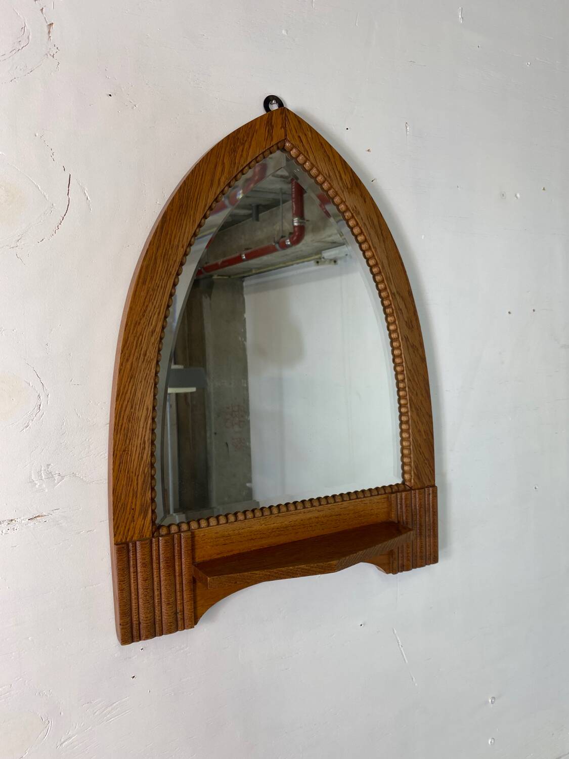 Art Deco Oak Amsterdamse School Mirror, 1920s