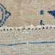 Tapis persan vintage beige et bleu à médaillon floral, 300x393 cm