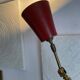 Lampe d'atelier 3 bras, en laiton ,design indus années 50-60