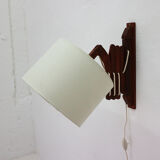 Wall lamp with extendible teak arm 1960