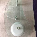 Glass coffee table