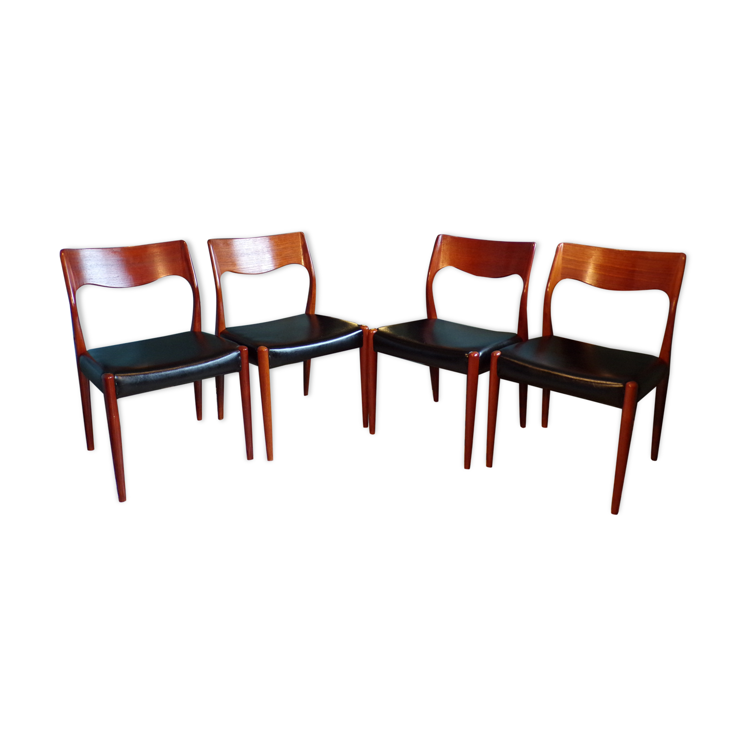 SUITE 4 chairs Niels O Moller in teak