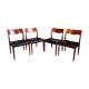 SUITE 4 chairs Niels O Moller in teak