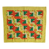 Baby quilt in patchwork quilt