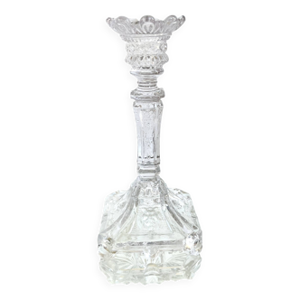 Portieux molded glass candle holder