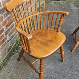 Set of 4 Windsor type chairs designed by Ethan Allen